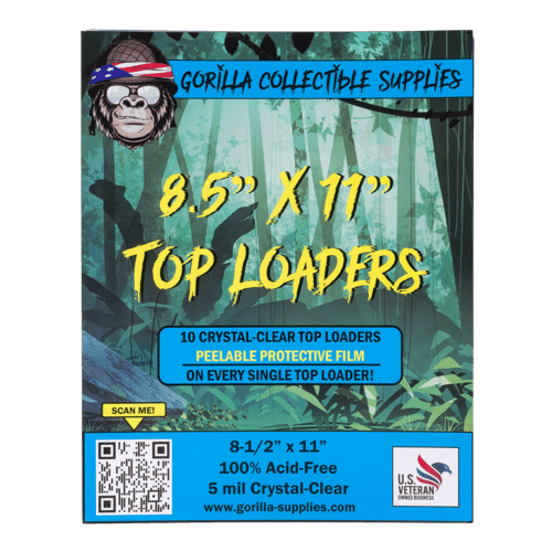 8.5x11 Print Toploaders - 100 COUNT CASE