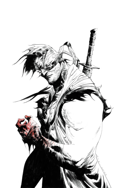 FINAL BOSS #1 - JAE LEE SKETCH VIRGIN VARIANT FANEXPO NEW ORLEANS KNIGHT OF COMICS EXCLUSIVE