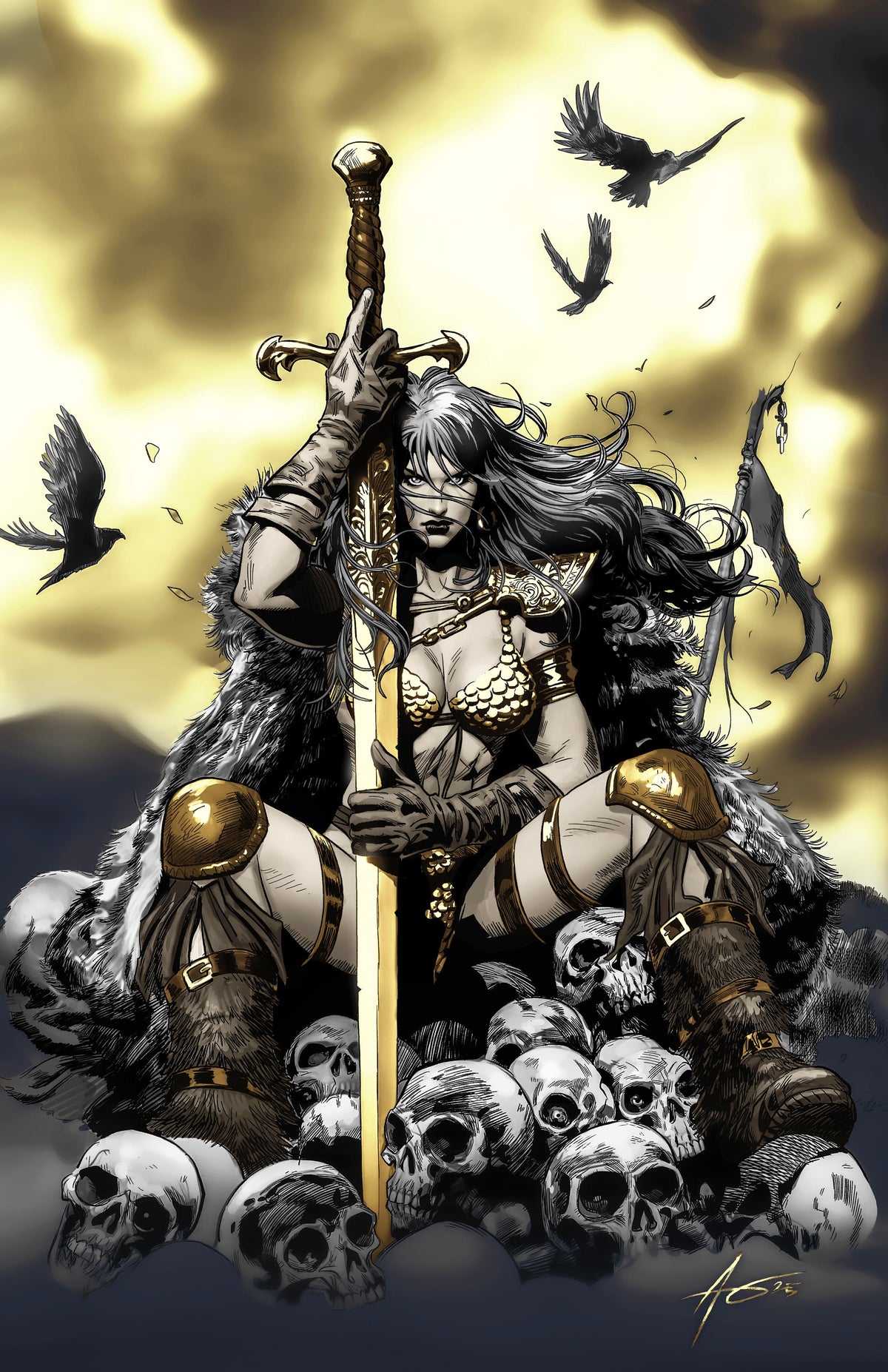 SONJA REBORN #5 - RUDY AO & MARCIAL TOLEDANO COVER B KNIGHT OF COMICS MEGACON 2026 EXCLUSIVE