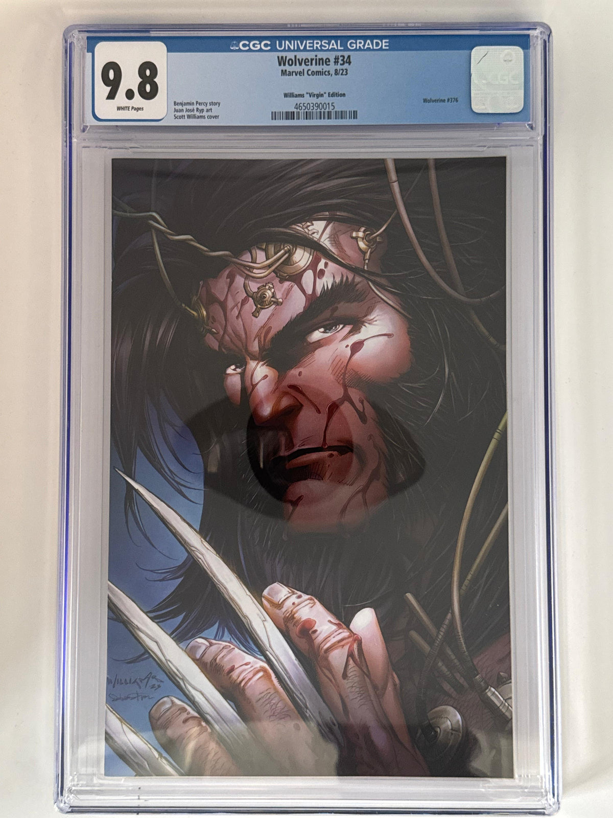 Wolverine #34 CGC 9.8 Blue Label Williams Exclusive Var