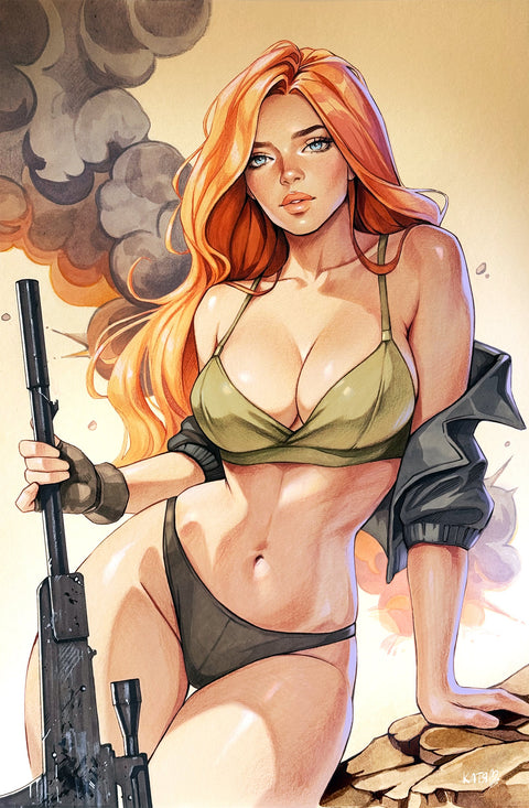 GUN HONEY DOUBLE DOWN #3 - KATYA SINYUKHINA VIRGIN VARIANT KNIGHT OF COMICS FAN EXPO DALLAS 2026 EXCLUSIVE