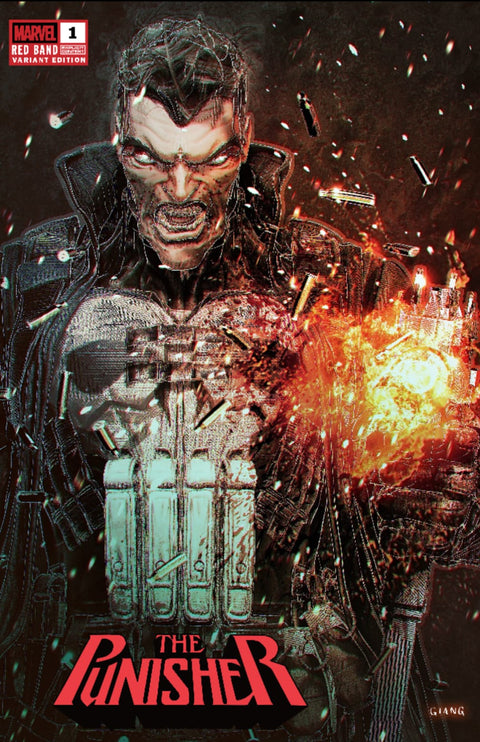 PUNISHER RED BAND #1 - JOHN GIANG TRADE VARIANT FANEXPO NEW ORLEANS KNIGHT OF COMICS EXCLUSIVE