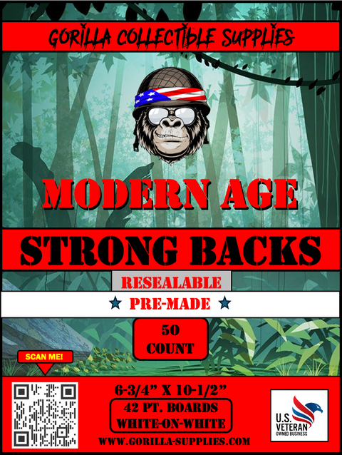 PREMADE MODERN AGE STRONGBACK RESEALABLE B&B - 500 COUNT CASE