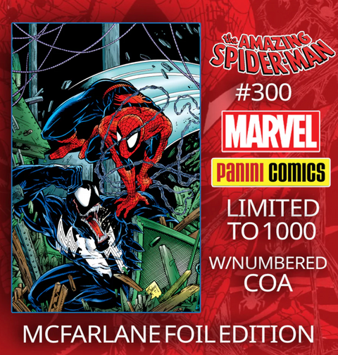 SPIDER-MAN #300 TODD MCFARLANE VIRGIN FOIL EDITION
